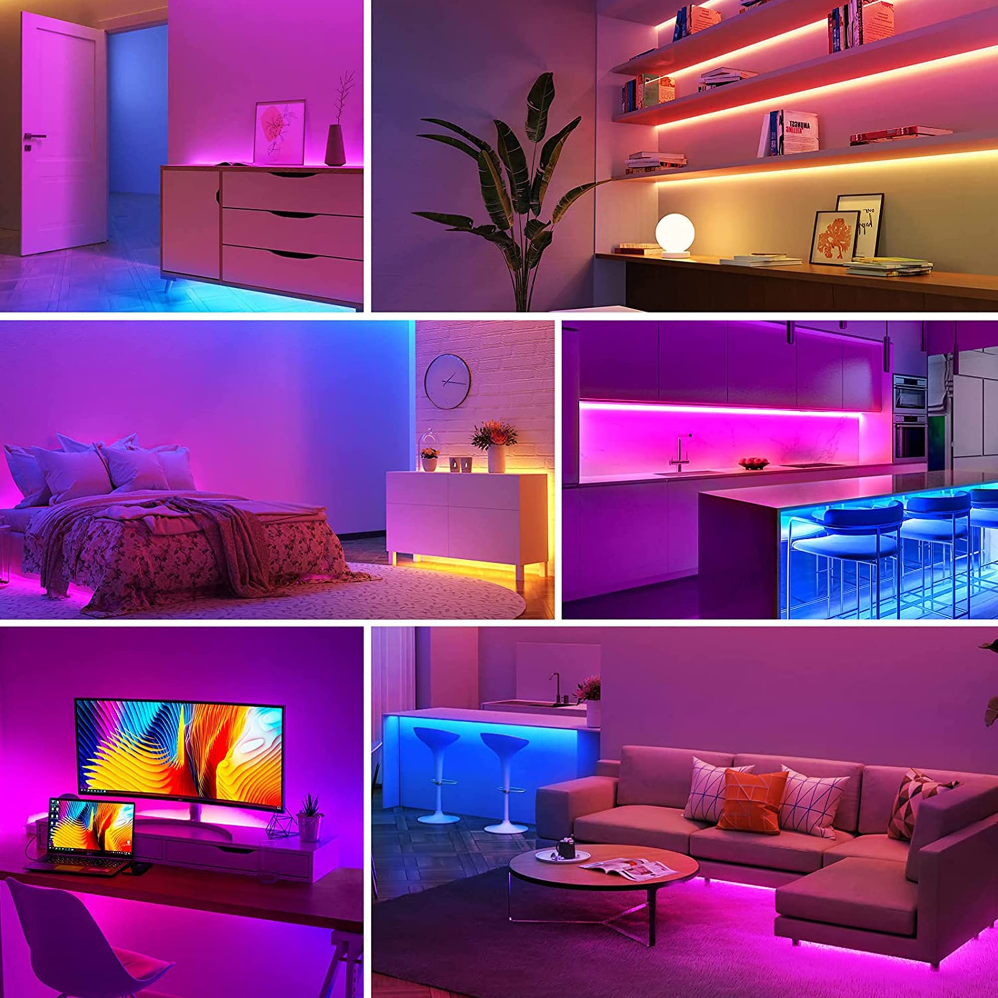 ELEPHANTBOAT RGBIC Led Strip Lights with Remote IP65 Waterproof 5M/16.4Ft 90 Led Strips for Home Decoration WiFi App Control Smart RGB Led Strip Work with Alexa and Google Assistant Music Sync Party ELEPHANTBOAT RGBIC Led Strip Lights with Remote IP65 Waterproof 5M/16.4Ft 90 Led Strips for Home Decoration WiFi App Control Smart RGB Led Strip Work with Alexa and Google Assistant Music Sync Party